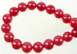 Code: D06951    --- Nacre circulaire 6mm. Rouge---