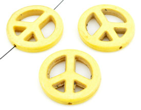 Code: D11848    --- Peace 25mm. Jaune---