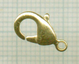 Fermoir mousqueton. +-12mm de longueur. Couleur: Plaqué-or
-----Cliquez sur la photo pour l'agrandir----- Code: JUD210_O --- Mousqueton Pl-or 12mm---