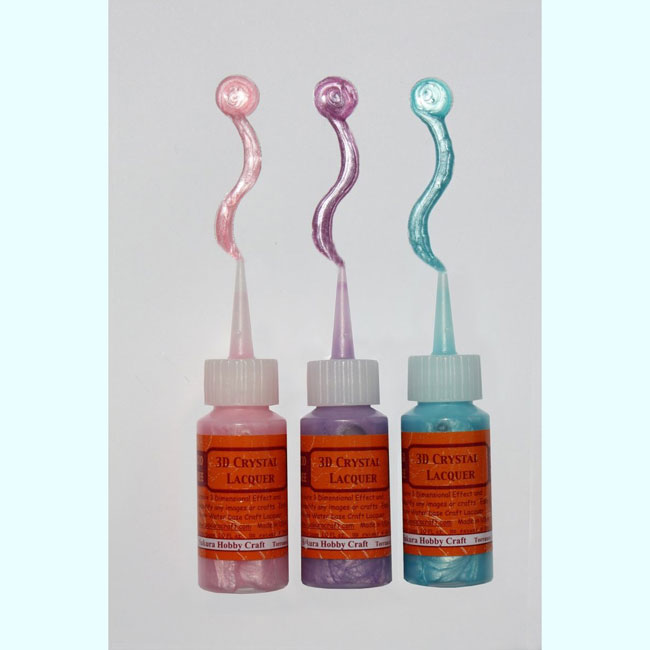 Cet ensemble comprend trois conteneurs de 1,0 oz de 3D ??en cristal de perle de couleur laquée dans un PVC mignon et pratique sac de transport. Couleurs incluses sont Lavender Pink Pearl Pearl et bleu ciel perle. Code: 03034 --- 3D Crystal Lacquer Pearl Color Set (B)---
