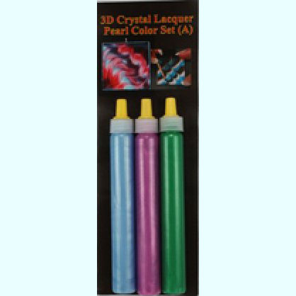 Ensemble de 3 stylos avec applicateur de laque 3D Couleur Set A Code: 03133 --- 3D Applicateur Color Set A---