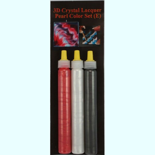 Ensemble de 3 stylos avec applicateur de laque 3D Couleur Set € Code: 03137 --- 3D Applicateur Color Set E---
