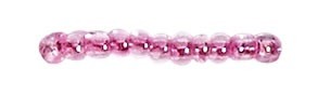 1 tube de +- 7 grammes de rocailles ronde de +- 2,5mm.de diamètre. Couleur: Rose Aurore Boréal Code: 1180385.037 --- Tube 7grs.Rocailles 2,5 Rose AB---