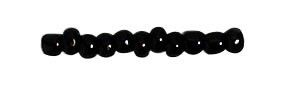 1 tube de +- 7 grammes de rocailles ronde de +- 2,5mm.de diamètre. Couleur: Noir Code: 1180385.075 --- Tube 7grs.Rocailles 2,5 Noir---
