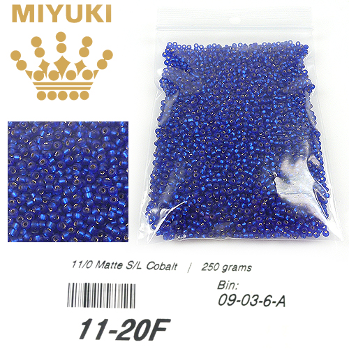 Code: D14006 (11/0 Silverlined Matte Cobalt 20F 1100Pcs) 