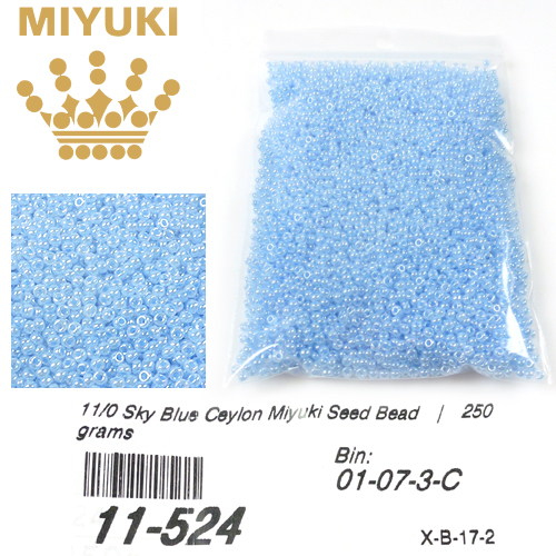 Code: D14012 (11/0 Ceylon Sky Blue 524) 