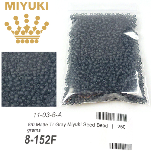 Code: D14019 (8/0 Transparent Matte Gray 152F) 