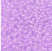 Perle de rocaille de la marque Miyuki. Perle en verre de dimension 8/0. Sachet de +- 10 grammes, soit +- 400 pièces. Orchid Lined Crystal 222 : Lilas transparent Code: D14023 --- 8/0 Orchid Lined Crystal 222---