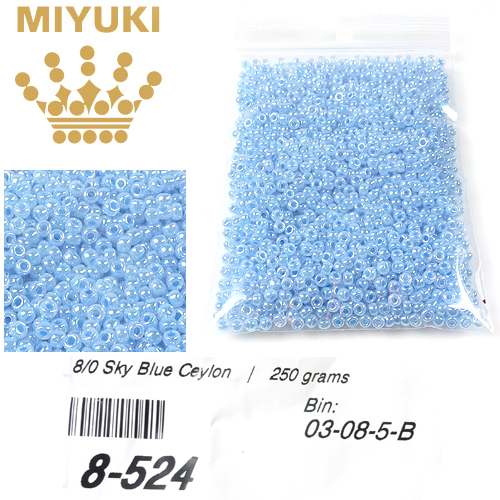 Code: D14026 (8/0 Ceylon Sky Blue 524) 