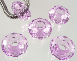Code: D06746    --- Synth. Facettes 15x8 Grand Trou Lilas---