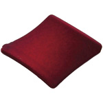 Perle satinée en forme de losange, +-30x40mm. Couleur : Rouge Code: KHY504_R --- Losange satin 30x40mm. Rouge---