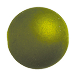 Code: KHY505_OL    --- Boule 18mm. Resine satin Olive---