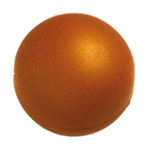 Perle en résine satinée. Boule de +-18mm. Couleur: Corail Code: KHY505_OR --- Boule 18mm. Resine satin Corail---