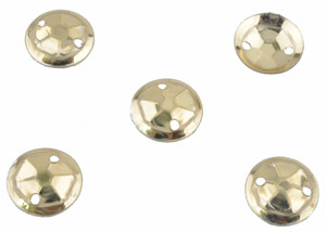 Paillettes de matière synthétique pour enfiler/coudre ± 8mm (trous ± 0,7mm) (± 2300 pcs.). Couleur: Doré Code: D15537 --- 2300 Pcs. Sequin 8mm. Dore---