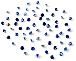 Code: D16770 (50 x Strass Circulaires Facettes 1,5mm Sapphire) 
