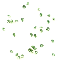 Répliques de diamant en verre cristal, circulaires aux facettes ± 1mm (± 50 pcs.). Couleur: Chrysolite Code: D16779 --- 51 x Strass Circulaires Facettes 1mm Chrisolite---