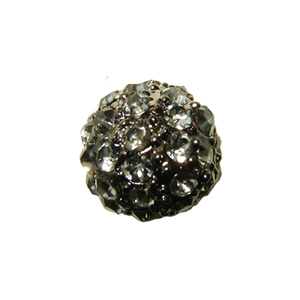 Code: KHY900_HE    --- Strass Metal Shamballa 6mm. Hematite---