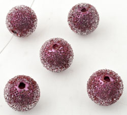 Code: D13265    --- Micro beads 13mm. Burgundy---