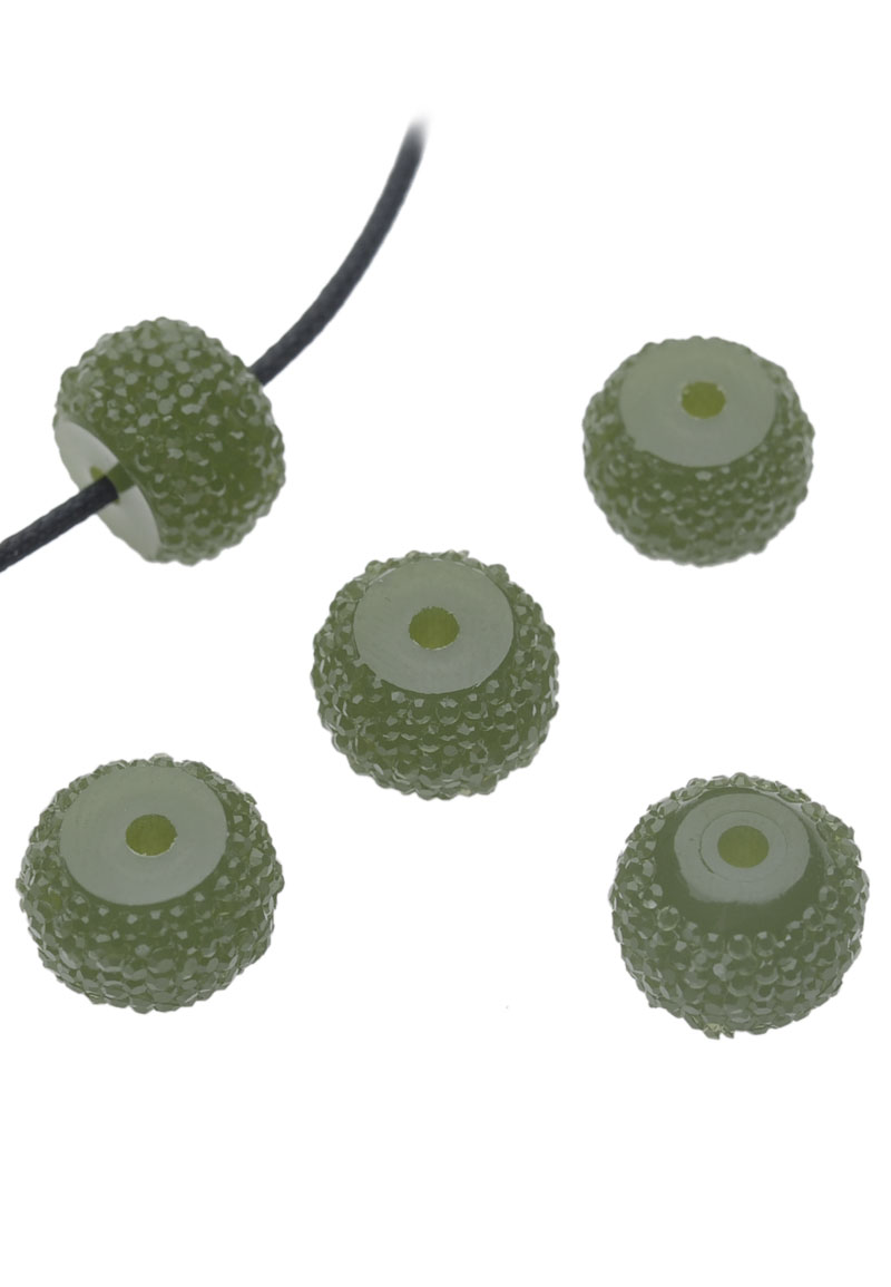 Perles en matière synthétique, rondelle, avec éclat ± 12x9mm (trou ± 2mm). Couleur: Vert Foncé Code: D17504 --- Synth. Rondelle Eclat 12x9mm Vert Fonce---