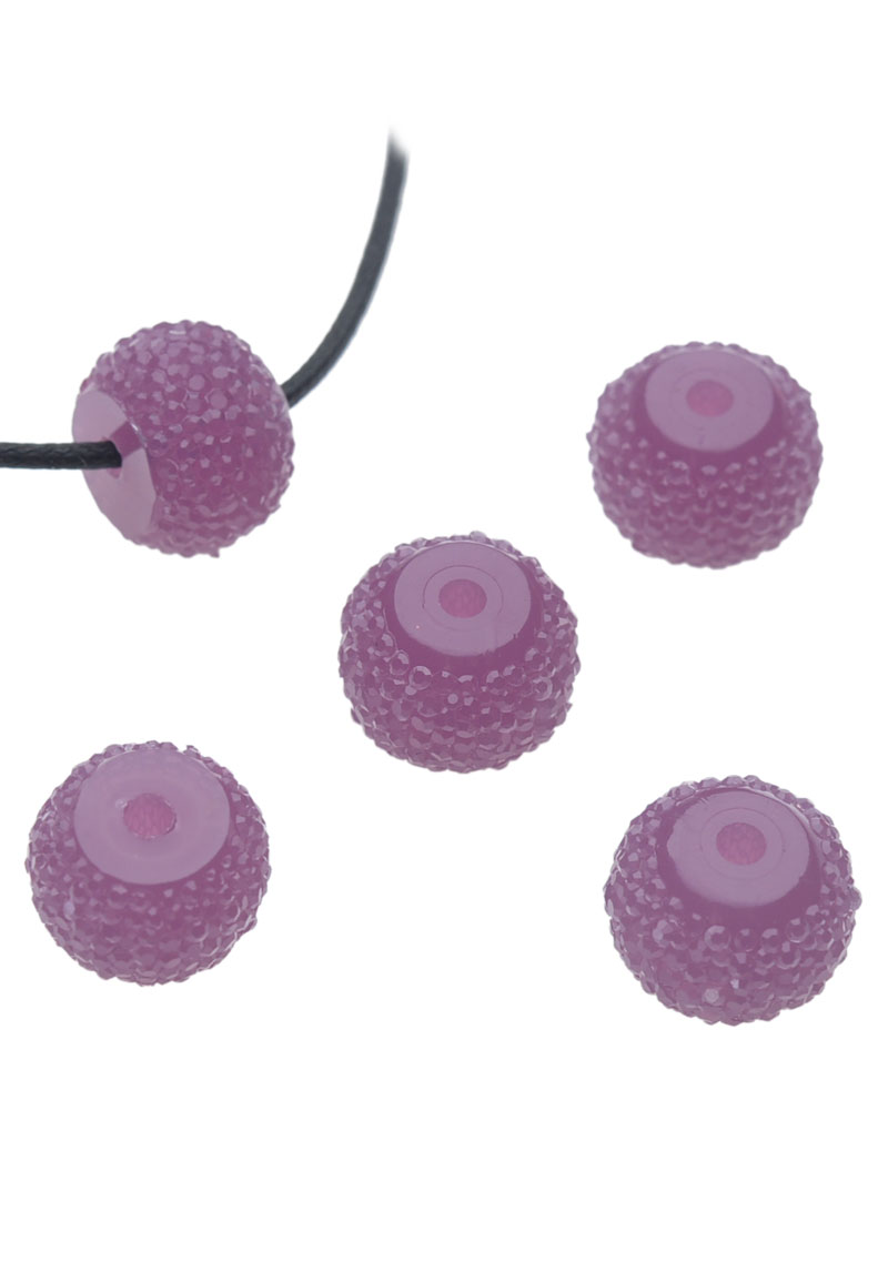 Perles en matière synthétique, rondelle, avec éclat ± 12x9mm (trou ± 2mm). Couleur: Violet Code: D17507 --- Synth. Rondelle Eclat 12x9mm Violet---