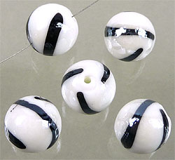 Code: D04994    --- Verre 14mm. Noir-Blanc---