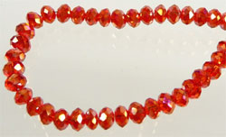 Code: D07215    --- Verre rondelle facettes 4x3mm. Siam---