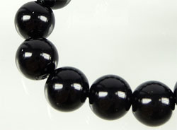 Code: D07298    --- Perle ronde verre 14mm. Noir---