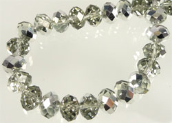Code: D07716    --- Rondelle Facettes Coating 10x8mm. Black Diamond---