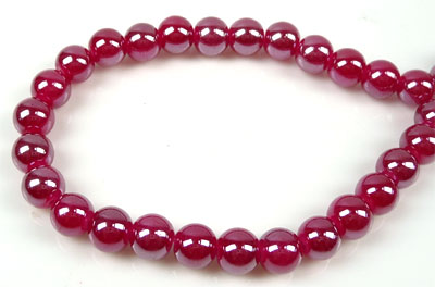 Code: D08415    --- Verre circulaire eclat 12mm. Fuchsia---