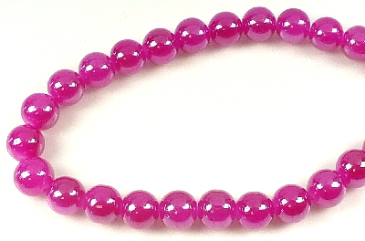 Code: D08426    --- Verre circulaire eclat 10mm. Fuschia---