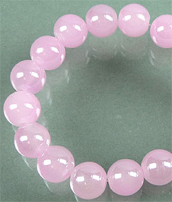 Code: D08434    --- Verre circulaire eclat 10mm. Rose Clair---