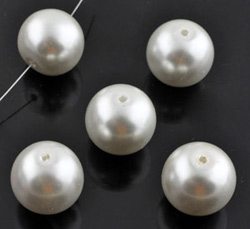Code: D14326    --- Verre Circulaire 14mm. Ivoire---