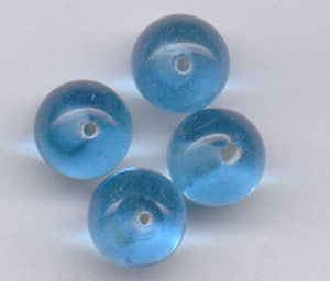 Code: NR003 (Verre perle ronde turquoise) 